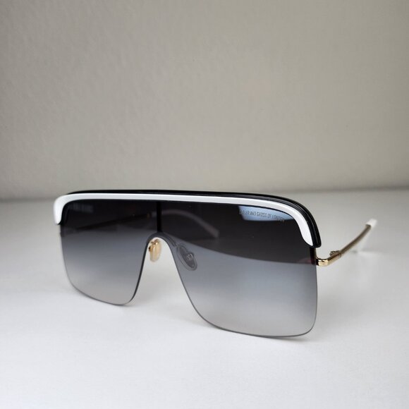 CUTLER AND GROSS CG1328S 002 WOMEN\'S BLACK/WHITE SUNGLASSES main image 9